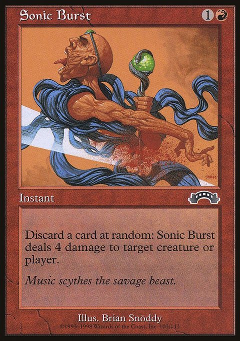 Sonic Burst, Exodus #103, Magic: The Gathering card