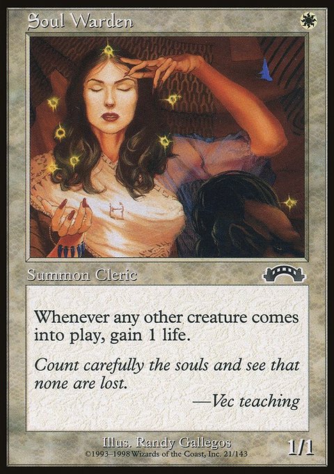 Soul Warden, Exodus #21, Magic: The Gathering card