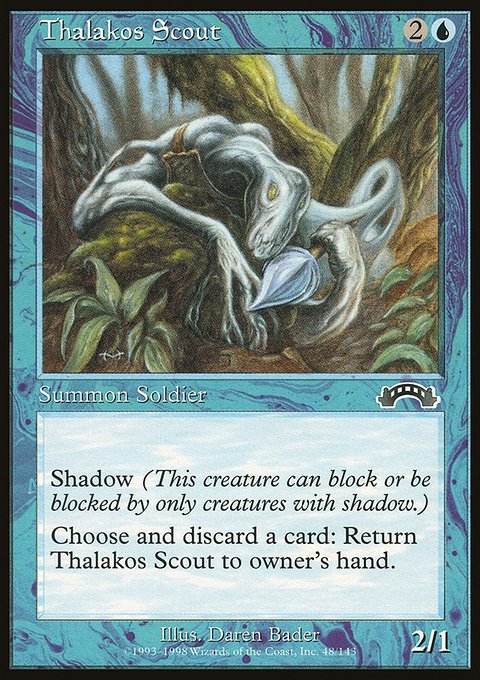 Thalakos Scout, Exodus #48, Magic: The Gathering card
