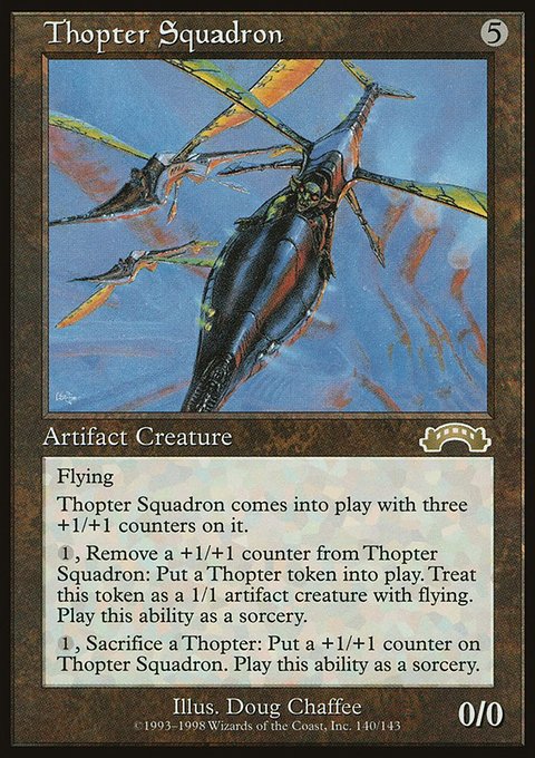 Thopter Squadron, Exodus #140, Magic: The Gathering card
