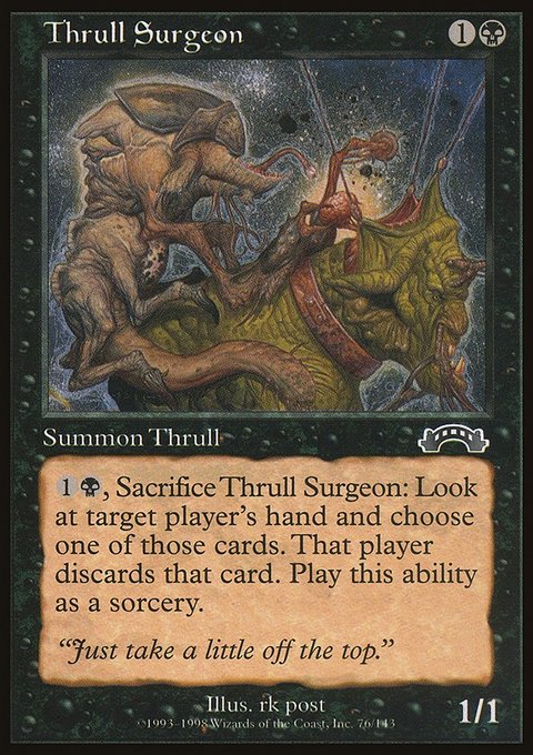 Thrull Surgeon, Exodus #76, Magic: The Gathering card