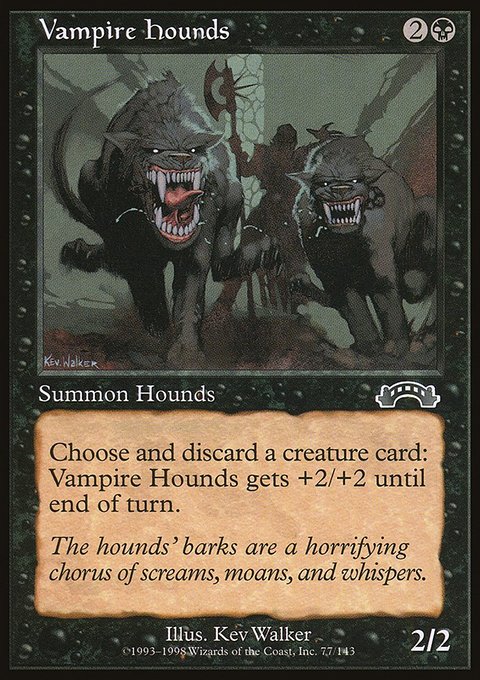 Vampire Hounds, Exodus #77, Magic: The Gathering card
