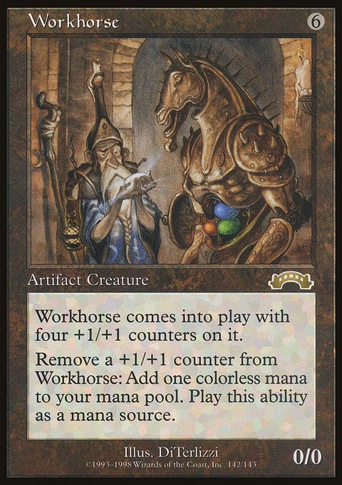 Workhorse, Exodus #142, Magic: The Gathering card