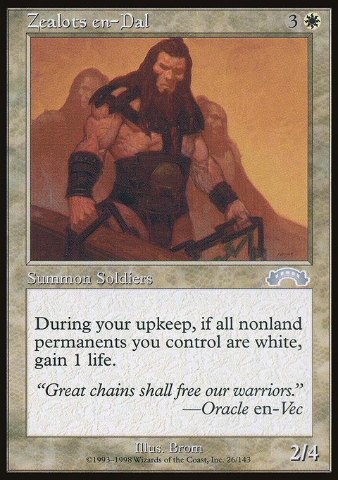 Zealots en-Dal, Exodus #26, Magic: The Gathering card