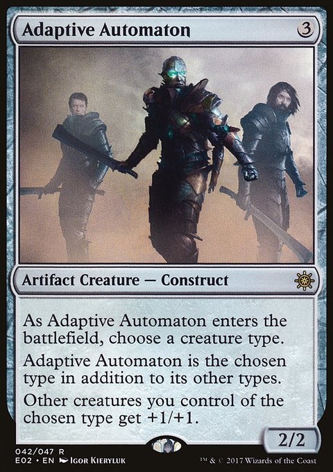 Adaptive Automaton, Explorers of Ixalan #42, Magic: The Gathering card
