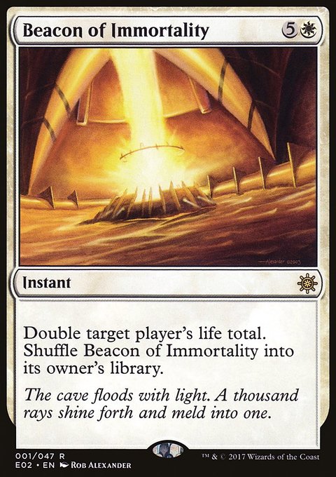 Beacon of Immortality, Explorers of Ixalan #1, Magic: The Gathering card