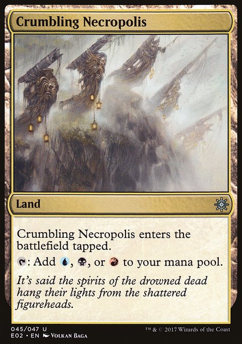 Crumbling Necropolis, Explorers of Ixalan #45, Magic: The Gathering card