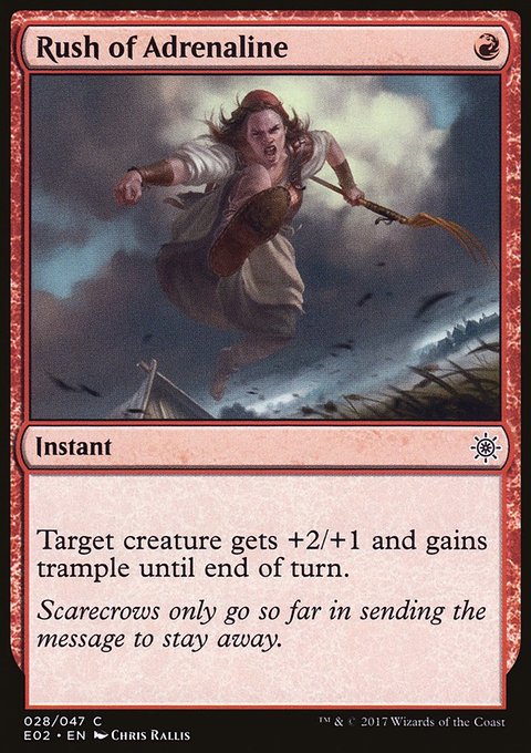 Rush of Adrenaline, Explorers of Ixalan #28, Magic: The Gathering card