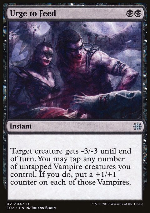Urge to Feed, Explorers of Ixalan #21, Magic: The Gathering card