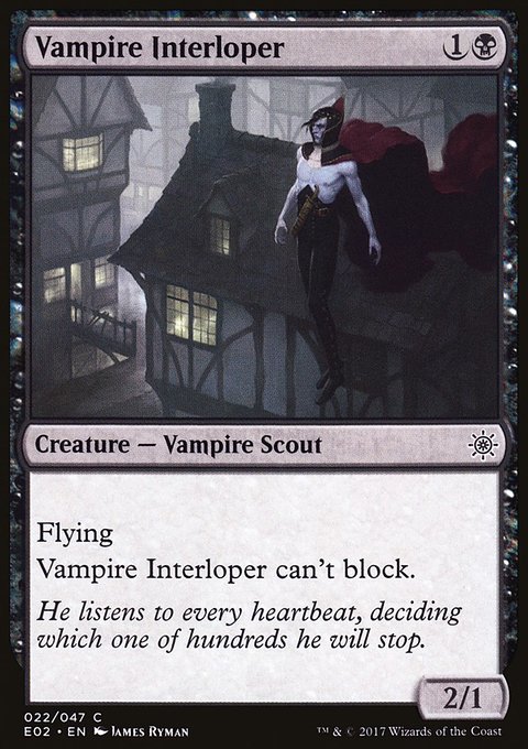 Vampire Interloper, Explorers of Ixalan #22, Magic: The Gathering card