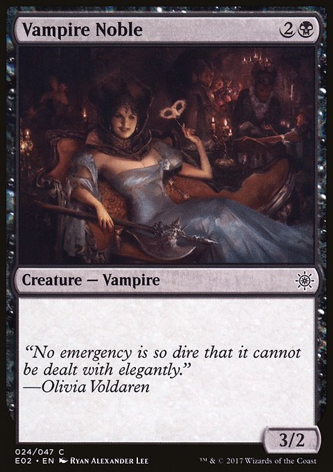 Vampire Noble, Explorers of Ixalan #24, Magic: The Gathering card