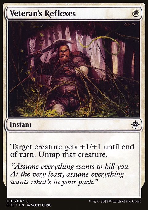 Veteran's Reflexes, Explorers of Ixalan #5, Magic: The Gathering card