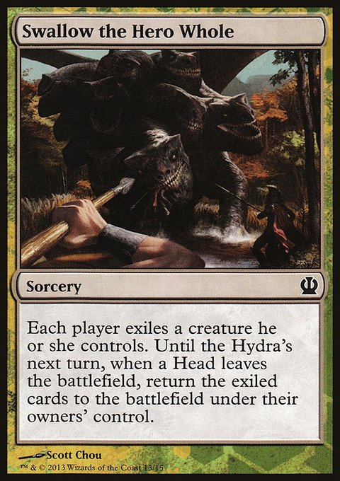 Swallow the Hero Whole, Face the Hydra #13, Magic: The Gathering card