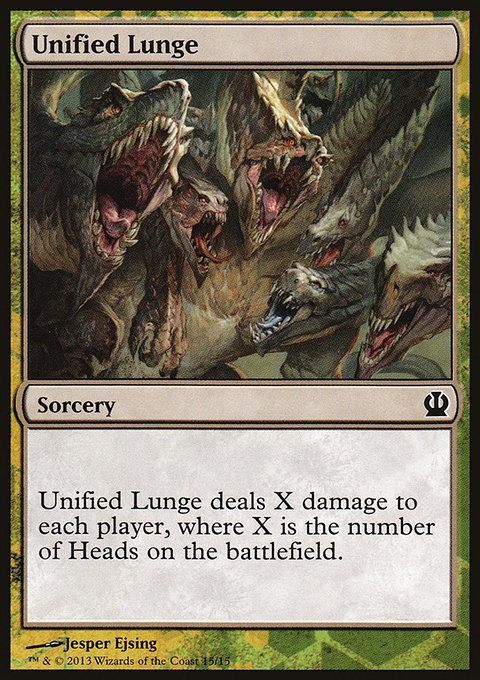 Unified Lunge, Face the Hydra #15, Magic: The Gathering card