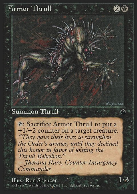 Armor Thrull, Fallen Empires #33b, Magic: The Gathering card