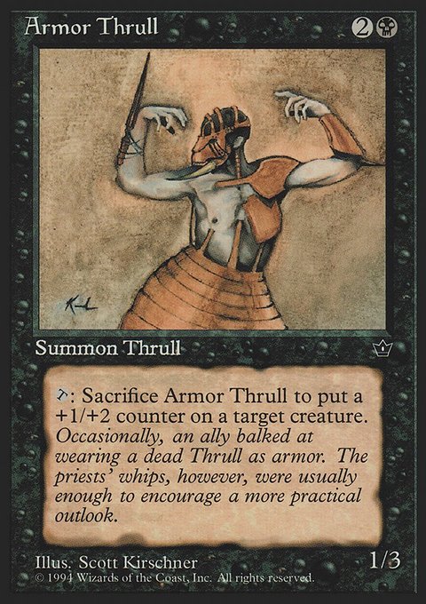 Armor Thrull, Fallen Empires #33d, Magic: The Gathering card