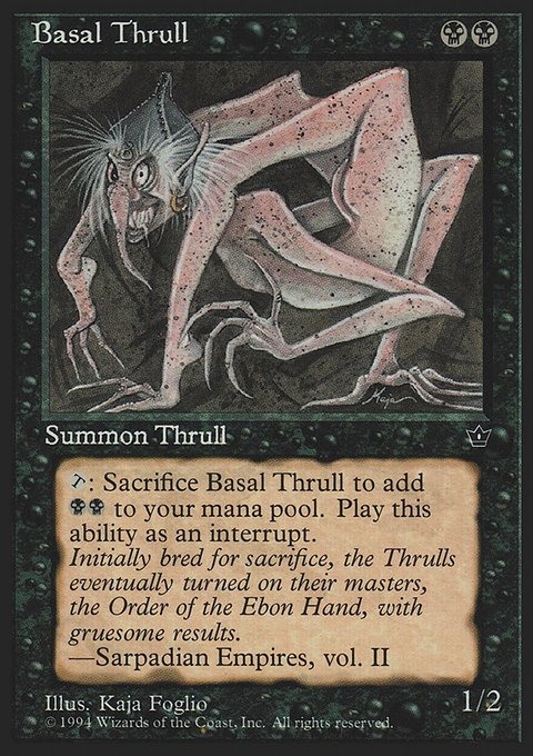 Basal Thrull, Fallen Empires #34a, Magic: The Gathering card