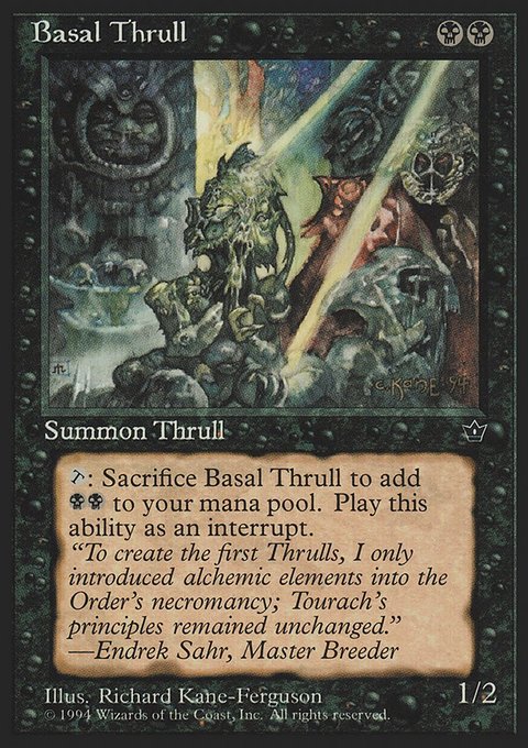 Basal Thrull, Fallen Empires #34c, Magic: The Gathering card