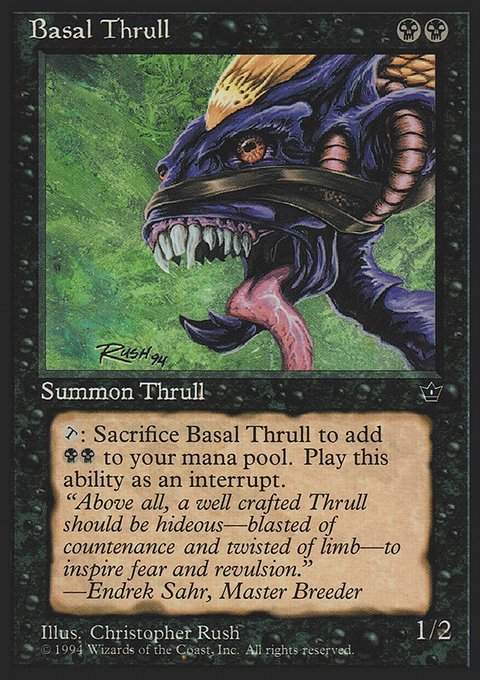 Basal Thrull, Fallen Empires #34d, Magic: The Gathering card