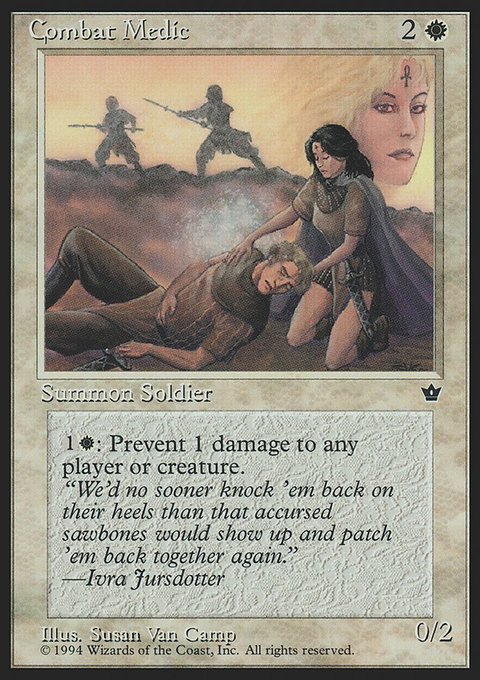 Combat Medic, Fallen Empires #1b, Magic: The Gathering card