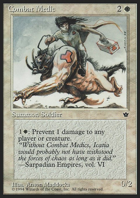 Combat Medic, Fallen Empires #1c, Magic: The Gathering card