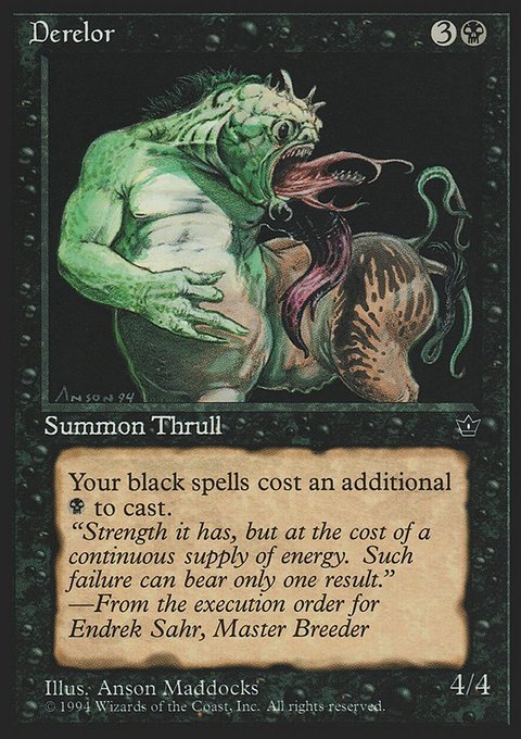 Derelor, Fallen Empires #36, Magic: The Gathering card