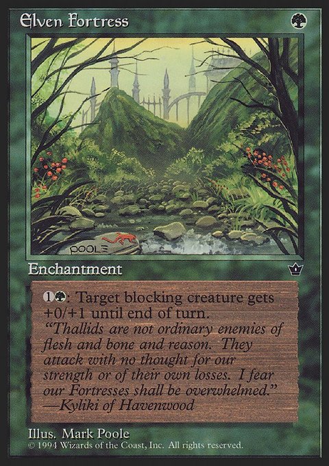 Elven Fortress, Fallen Empires #65c, Magic: The Gathering card