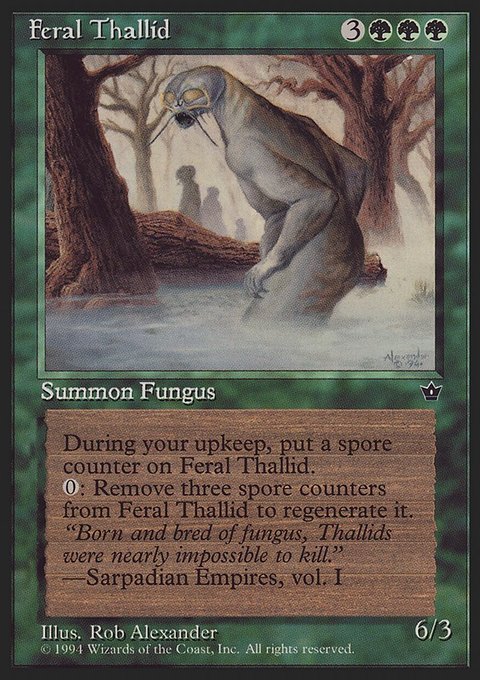Feral Thallid, Fallen Empires #69, Magic: The Gathering card