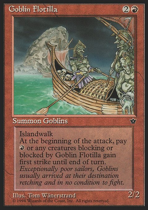 Goblin Flotilla, Fallen Empires #55, Magic: The Gathering card