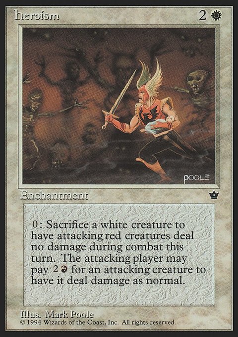 Heroism, Fallen Empires #6, Magic: The Gathering card
