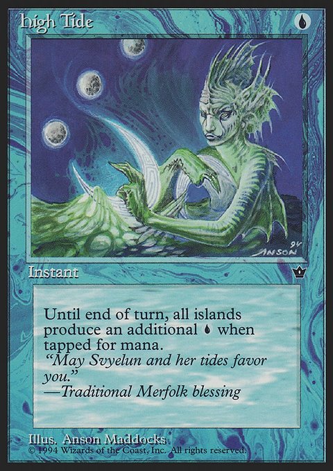 High Tide, Fallen Empires #18b, Magic: The Gathering card