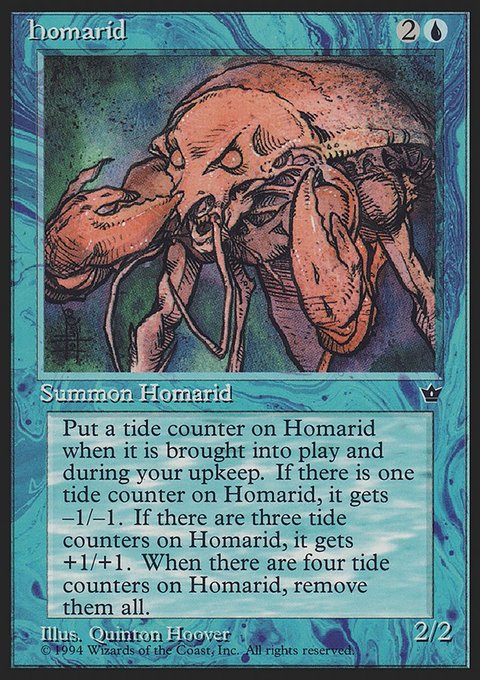 Homarid, Fallen Empires #19a, Magic: The Gathering card