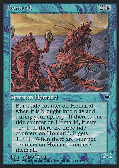 Homarid, Fallen Empires #19c, Magic: The Gathering card