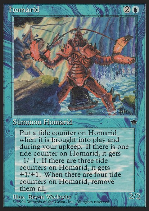 Homarid, Fallen Empires #19d, Magic: The Gathering card