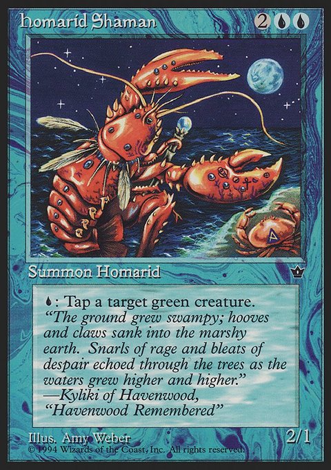 Homarid Shaman, Fallen Empires #20, Magic: The Gathering card