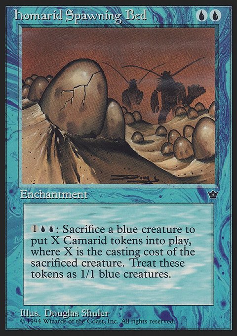 Homarid Spawning Bed, Fallen Empires #21, Magic: The Gathering card