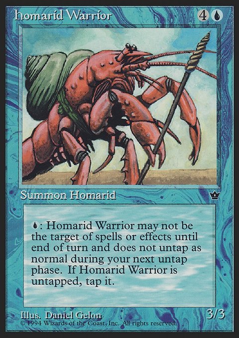 Homarid Warrior, Fallen Empires #22a, Magic: The Gathering card