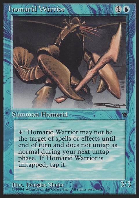 Homarid Warrior, Fallen Empires #22c, Magic: The Gathering card