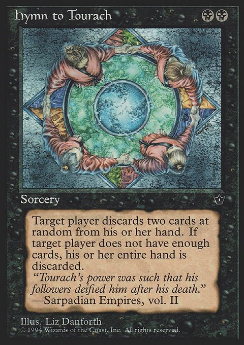 Hymn to Tourach, Fallen Empires #38b, Magic: The Gathering card