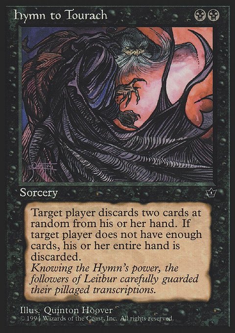 Hymn to Tourach, Fallen Empires #38c, Magic: The Gathering card