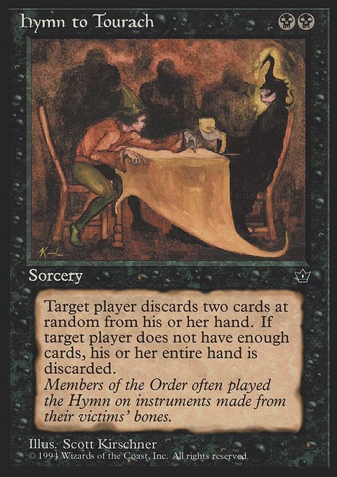 Hymn to Tourach, Fallen Empires #38d, Magic: The Gathering card