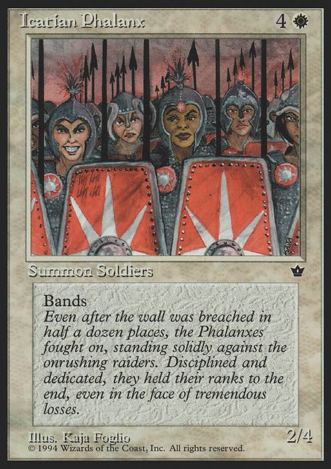 Icatian Phalanx, Fallen Empires #11, Magic: The Gathering card