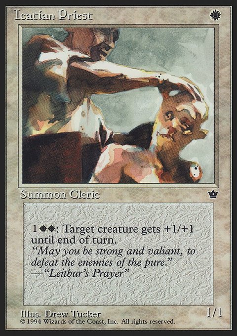 Icatian Priest, Fallen Empires #12, Magic: The Gathering card