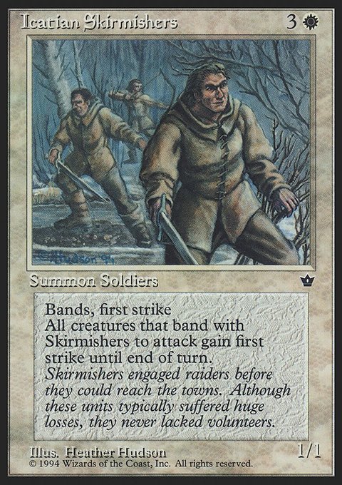Icatian Skirmishers, Fallen Empires #14, Magic: The Gathering card