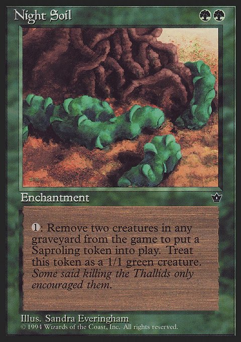 Night Soil, Fallen Empires #71a, Magic: The Gathering card