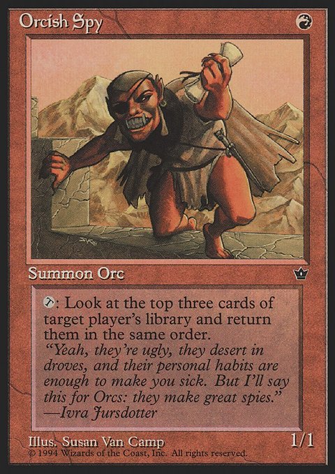 Orcish Spy, Fallen Empires #61a, Magic: The Gathering card