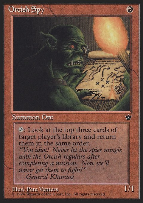 Orcish Spy, Fallen Empires #61c, Magic: The Gathering card