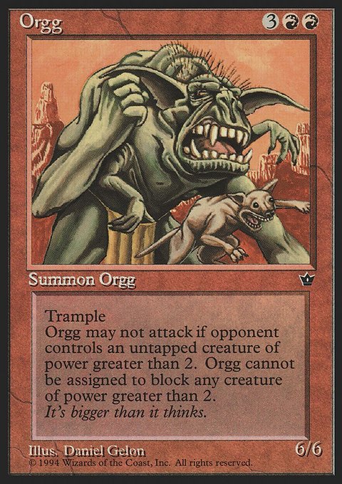 Orgg, Fallen Empires #63, Magic: The Gathering card