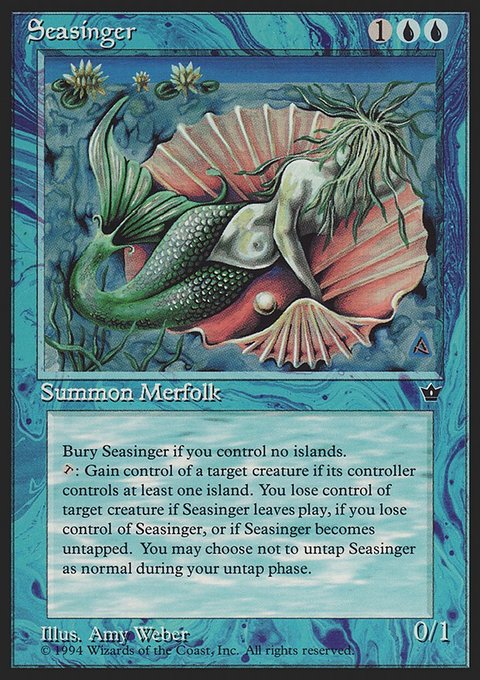 Seasinger, Fallen Empires #25, Magic: The Gathering card