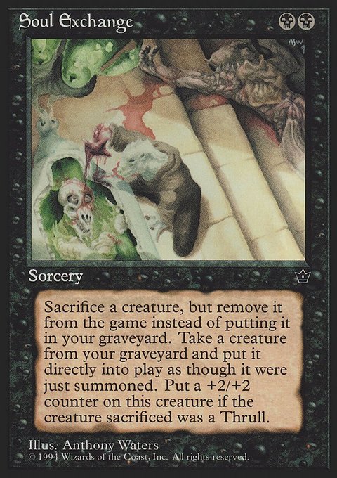Soul Exchange, Fallen Empires #43, Magic: The Gathering card